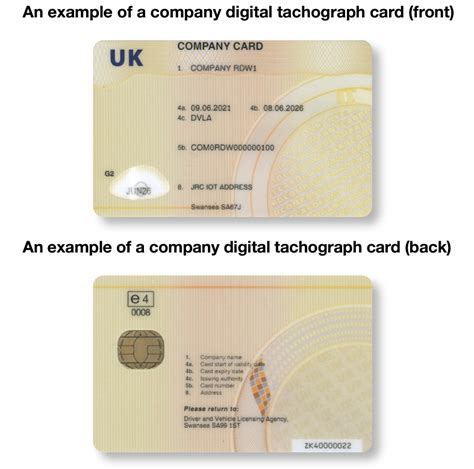 smart tachograph company card|company tachograph card explained.